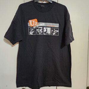 Large U2 Go Home Slane Castle Ireland Bono Graphic Rock T-Shirt